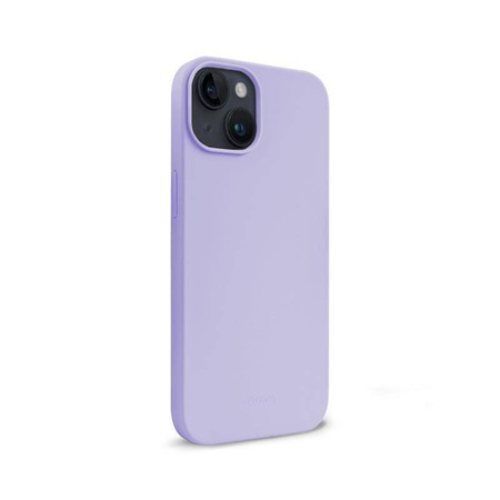 Etui Crong Color Cover do iPhone 14 Plus Silikonowe Fioletowe z Mikrofibrą