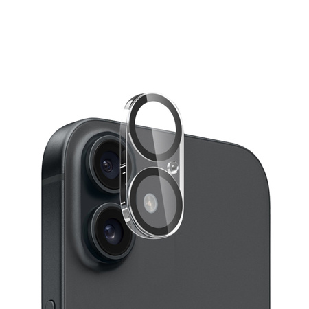 Crong Lens Shield - Cristal para cámara y lente iPhone 16 / iPhone 16 Plus