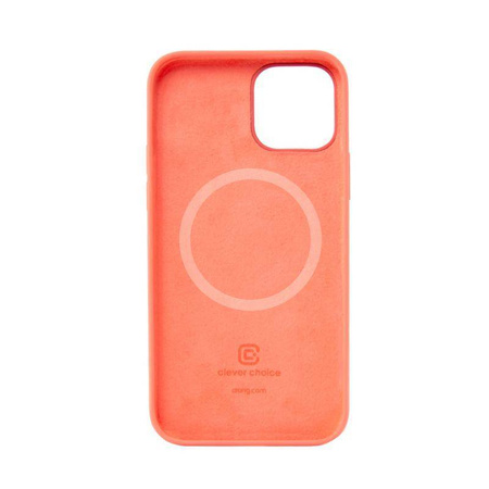 Crong Color Cover Magnetic - Etui iPhone 12 / iPhone 12 Pro MagSafe (koralowy)