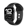Pasek Crong Duo Sport do Apple Watch 49/46/45/44 mm Szaro-Czarny Sportowy