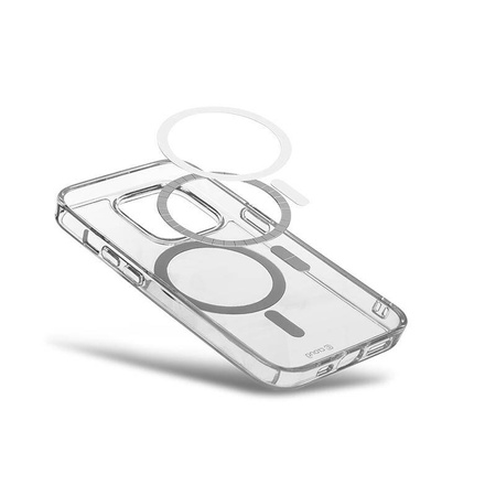 Etui Crong Clear MAG Cover do iPhone 15 Pro MagSafe Przezroczyste Plecki