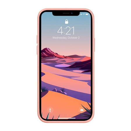 Crong Color Cover - Silikonové pouzdro pro iPhone 12 Pro Max (pískově růžové)