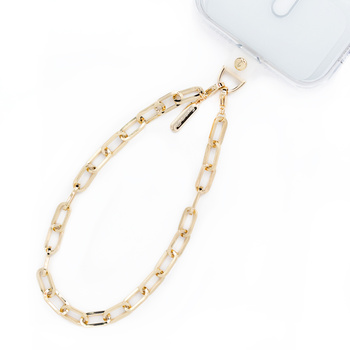 Smycz do Telefonu Crong Phone Charm Zawieszka Łańcuszek na Nadgarstek Anchor Gold