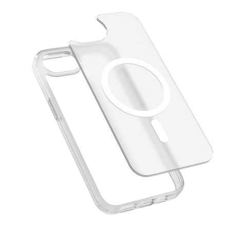 Etui Crong Hybrid MATTE™ Magnetic do iPhone 17e / 16e MagSafe Białe Wytrzymałe