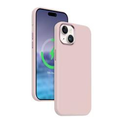 Crong Color Cover LUX Magnetic - iPhone 15 Plus MagSafe Case (Pink)