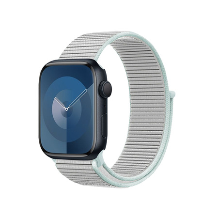 Pasek Crong Nylon do Apple Watch 42/41/40/38 mm Pastel Grey Nylonowy