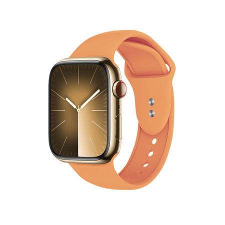 Crong Liquid - Řemínek pro Apple Watch 42/44/45/49 mm (oranžový)