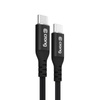 Crong Soft Link - 100W PD 5A USB-C to USB-C cable 120cm (black)