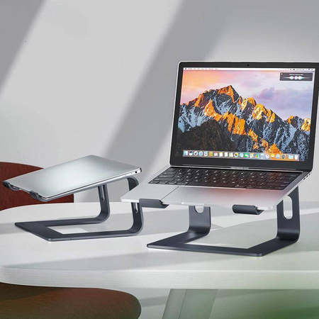 Crong AluBench - Aluminum laptop stand (graphite)
