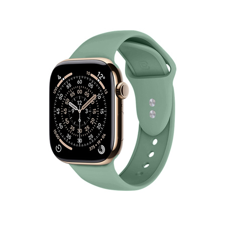 Pasek Crong Liquid do Apple Watch 42/41/40/38 mm Szałwiowy Silikonowy