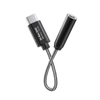 Adapter USB C mini jack 3,5 mm CRONG Armor Link DAC Hi-Res ALC5686 czarny