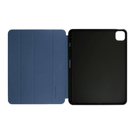 Custodia Crong FlexFolio – iPad Air 11” M3 (2025) / iPad Air 11” M2 (2024) / iPad Air 10.9” (5a-4a generazione) / iPad Pro 11" (2022-2021) con Apple Pencil (blu