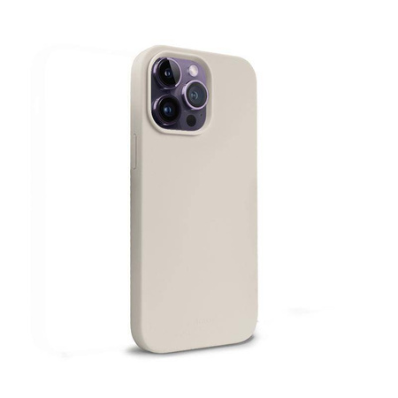 Crong Color Cover Magnetic - Silikonhülle mit MagSafe für iPhone 14 Pro (steinbeige)