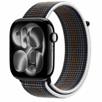 Curea sport Crong Nylon pentru Apple Watch 44/45/46/49 mm (Midnight Run)