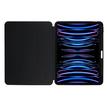 Crong PrimeFolio – Case for iPad Air 11” (2026-2024) / iPad Air 10.9” (5th-4th gen.) / iPad Pro 11" (2022-2021) (Black/Clear)