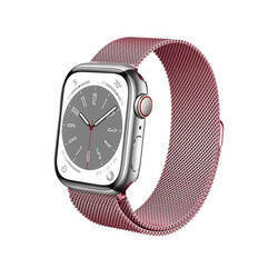 Crong Milano Steel - Βραχιόλι Milano για Apple Watch 40/41/42 mm (ροζ χρυσό)