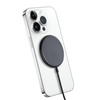Crong MagSpot - Cargador inalámbrico de aluminio MagSafe (grafito)