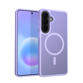 Crong Hybrid matt mágneses - MagSafe tok Samsung Galaxy A57 készülékhez (levendula)
