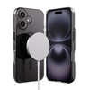 Kryt Crong Clear MAG Pro - MagSafe pro iPhone 16 (černý)