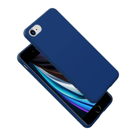 Crong Color Cover - Custodia per iPhone SE (2022/2020) / 8 / 7 (blu)