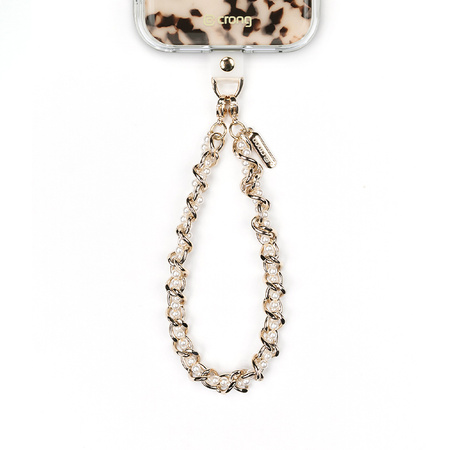 Crong Phone Charm Pearl Twist – dragonne de téléphone avec perles