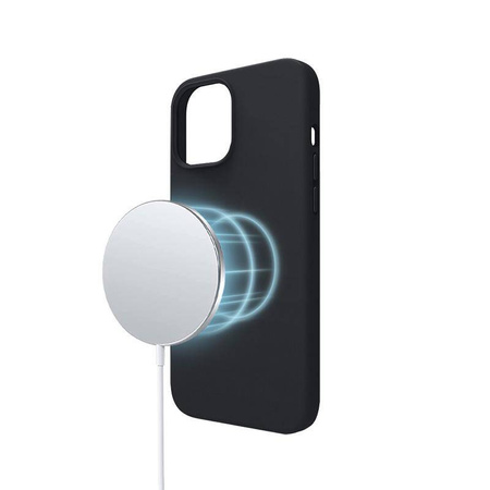 Μαγνητική θήκη Crong Color Cover - iPhone 13 Pro MagSafe Case (μαύρο)