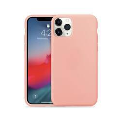 Etui Crong Color Cover do iPhone 11 Pro Silikonowe Różowe z Mikrofibrą