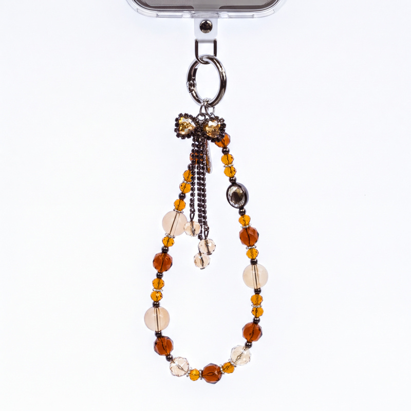 Crong Phone Charm Gold Bow – каишка за китка за телефон с декоративна панделка