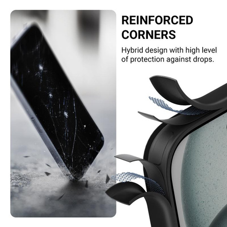 Crong Hybrid Frost MAG Cover - iPhone 17e / 16e MagSafe Case (Black)