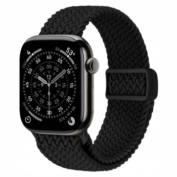 Pasek pleciony CRONG Wave Band do Apple Watch 49/46/45/44 mm czarny
