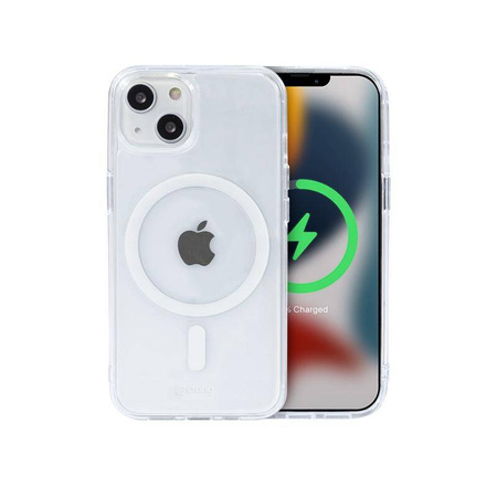 Etui Crong Clear MAG Cover do iPhone 13 Mini MagSafe Przezroczyste Plecki