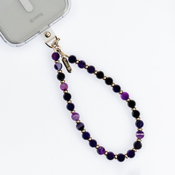 Crong Phone Charm - Lanyard Phone Pendant (Purple Agate)