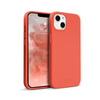 Etui Crong Color Cover do iPhone 13 Silikonowe Koralowe z Mikrofibrą