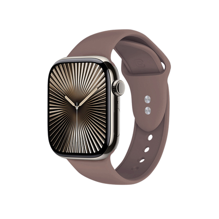 Crong Liquid - Apple Watch szíj 44/45/46/49 mm (barna)