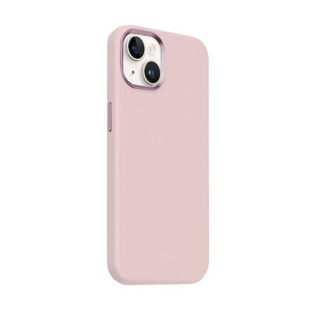 Etui Crong Color Cover LUX Magnetic do iPhone 15 Plus MagSafe Silikon Różowe