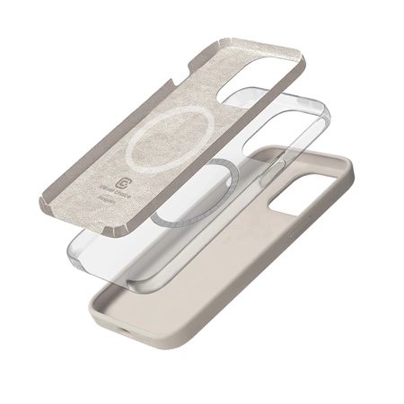Crong Color Cover Magnetic - iPhone 15 Pro MagSafe Case (Stone Beige)