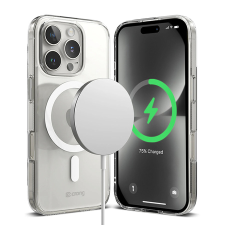 Crong Clear MAG Cover - iPhone 16 Pro MagSafe Case (Clear)