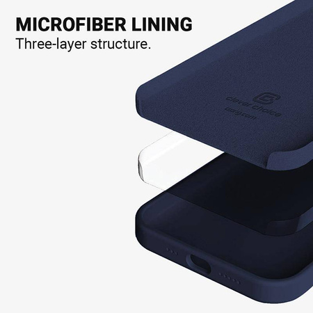 Crong Color Cover - Silikonhülle für iPhone 13 (navy blue)