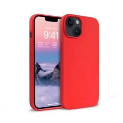 Crong Color Cover - Silikonové pouzdro pro iPhone 14 Plus (červené)