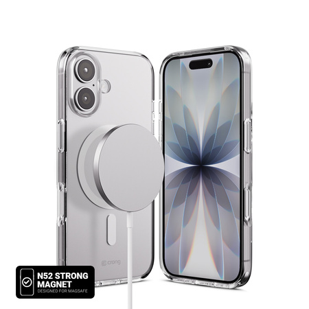 Crong Clear MAG Cover - Etui MagSafe iPhone 17 (przezroczysty)