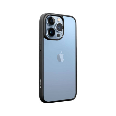 Etui Przezroczyste do iPhone 13 Pro Max Crong Clear Cover Case Bezbarwny z Czarną Ramką