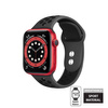 Crong Duo Sport - Řemínek pro Apple Watch 42/44/45/49 mm (šedý/černý)