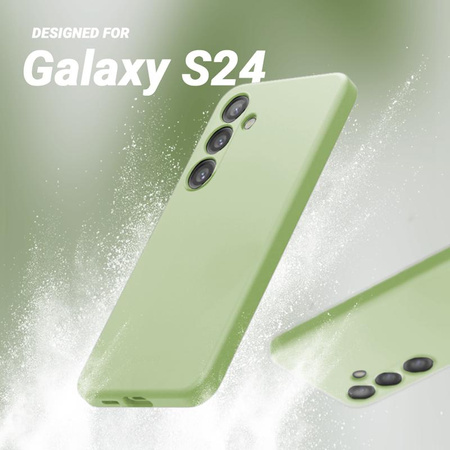 Etui do Samsung Galaxy S24 Crong Color Cover Silikonowy Case Ochronny Zielony