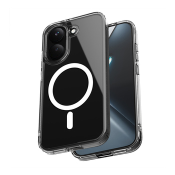 Funda Crong Hybrid Clear Magnetic - MagSafe para Xiaomi POCO X8 Pro 5G (Transparente)