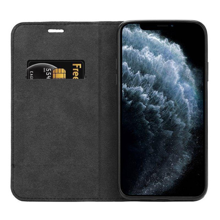 Carcasă Crong Folio - Carcasă pentru iPhone 11 Pro Max cu clapă magnetică (Negru)