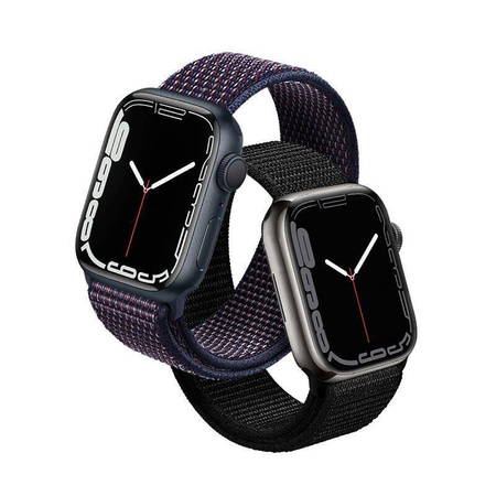 Crong Nylon - Sportovní řemínek pro Apple Watch 38/40/41 mm (Půlnoční modrá)