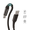 Crong Armor Link - 60W 3A kabel pro rychlé nabíjení z USB-A na USB-C 150 cm (černý)