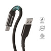 Crong Armor Link - 60W 3A USB-A σε USB-C Power Delivery καλώδιο γρήγορης φόρτισης 150cm (μαύρο)