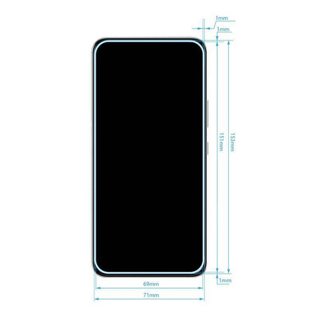 Crong 7D Nano Flexible Glass - 9H Hybridglas für den gesamten Bildschirm des Samsung Galaxy S22+