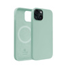 Etui Crong Color Cover Magnetic do iPhone 15 MagSafe Silikonowe Miętowe